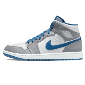 Air Jordan 1 Mid 'Cement True Blue'