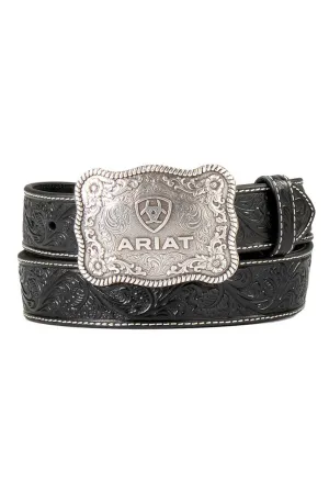 Ariat Men's Leather Floral Embossed Western Belt