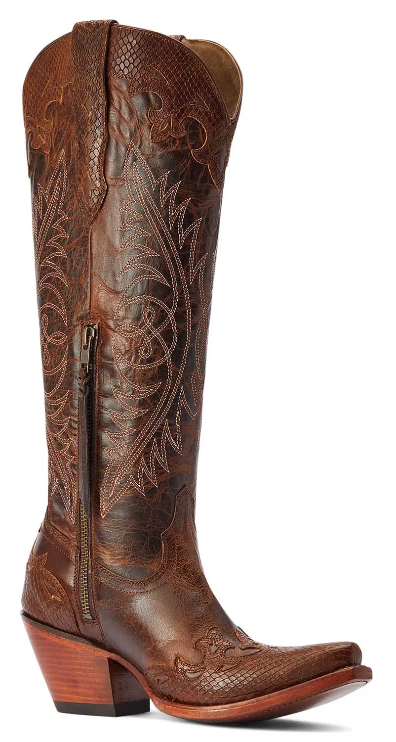 Ariat Womens Geneva StretchFit Western Boot in Rye Brown - Stylish & ComfortableCowboy Boots