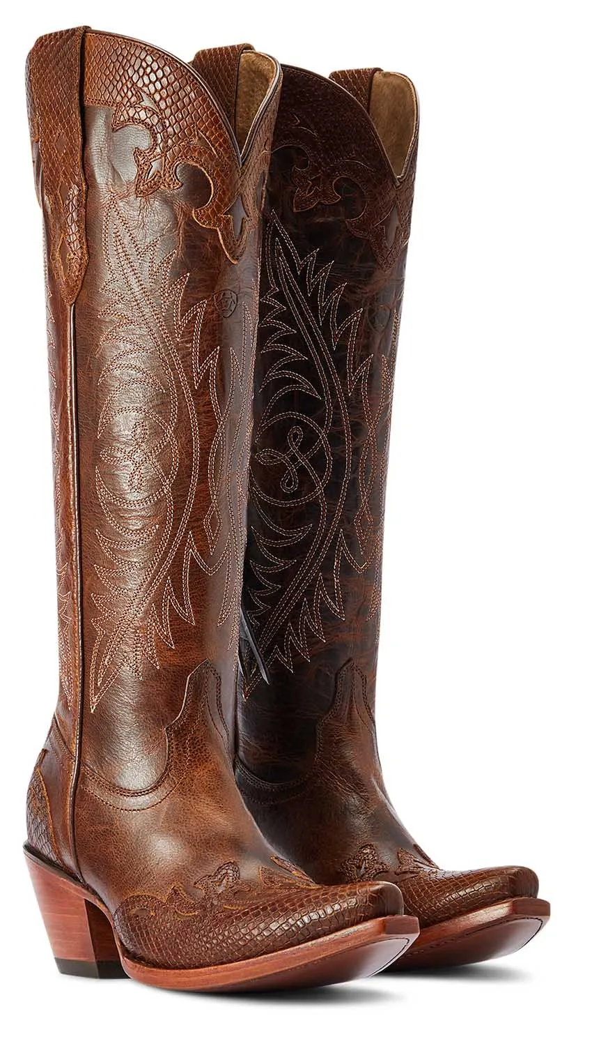 Ariat Womens Geneva StretchFit Western Boot in Rye Brown - Stylish & ComfortableCowboy Boots