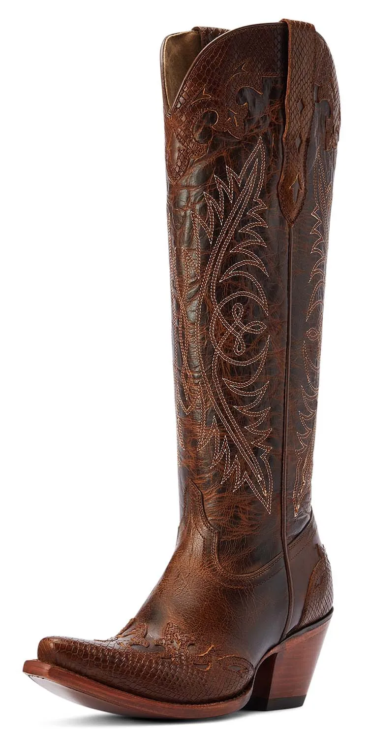 Ariat Womens Geneva StretchFit Western Boot in Rye Brown - Stylish & ComfortableCowboy Boots