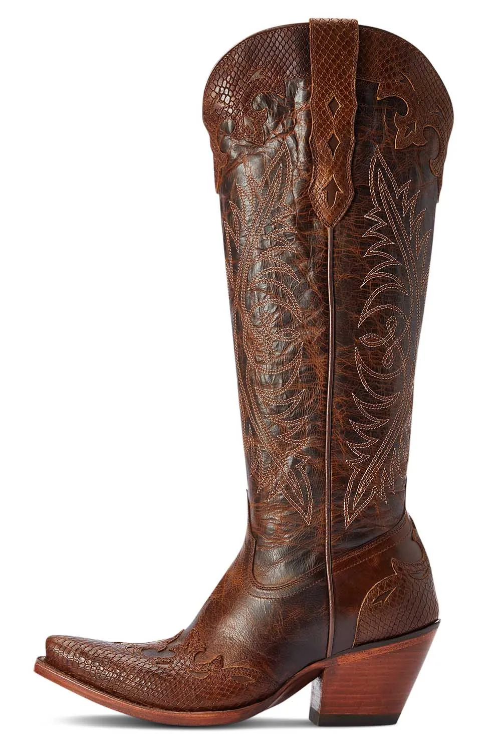 Ariat Womens Geneva StretchFit Western Boot in Rye Brown - Stylish & ComfortableCowboy Boots