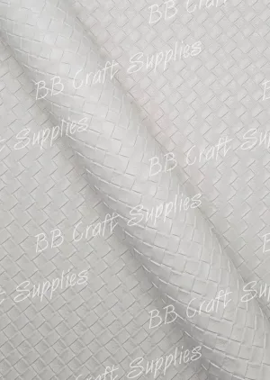 Basket weave White