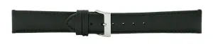 Black Matte Padded Stitch Watch Band 20mm 105996