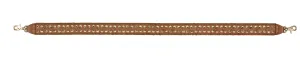 Charlotte Guitar Strap in Honey Brown