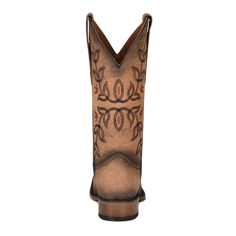 Corral Boots Women's Brown Flowered Embroidery Boot