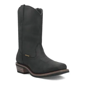 Dan Post Mens Las Cruces Waterproof Black Leather Work Boots