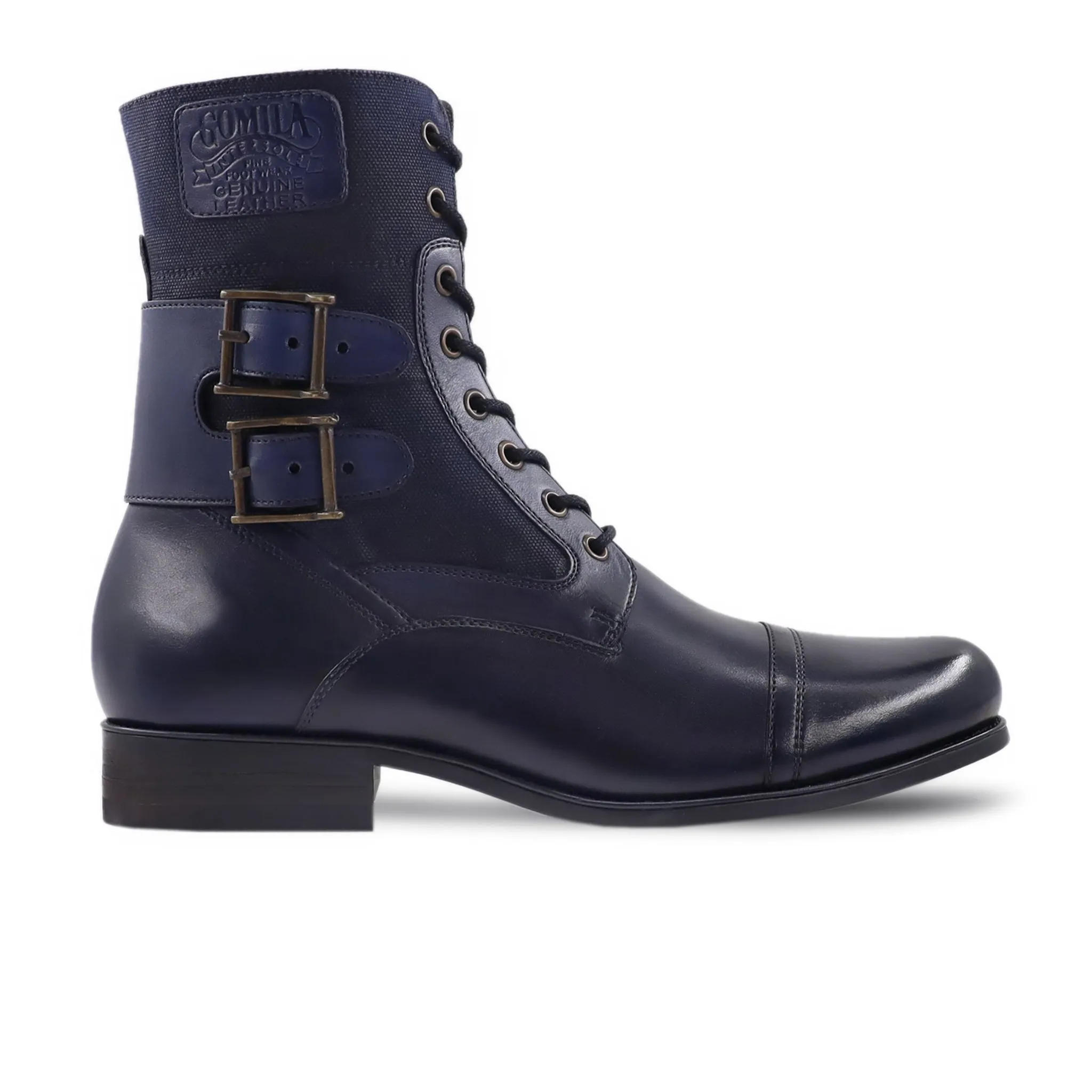 Dewit - Men's Dark Blue Calf Leather Boot