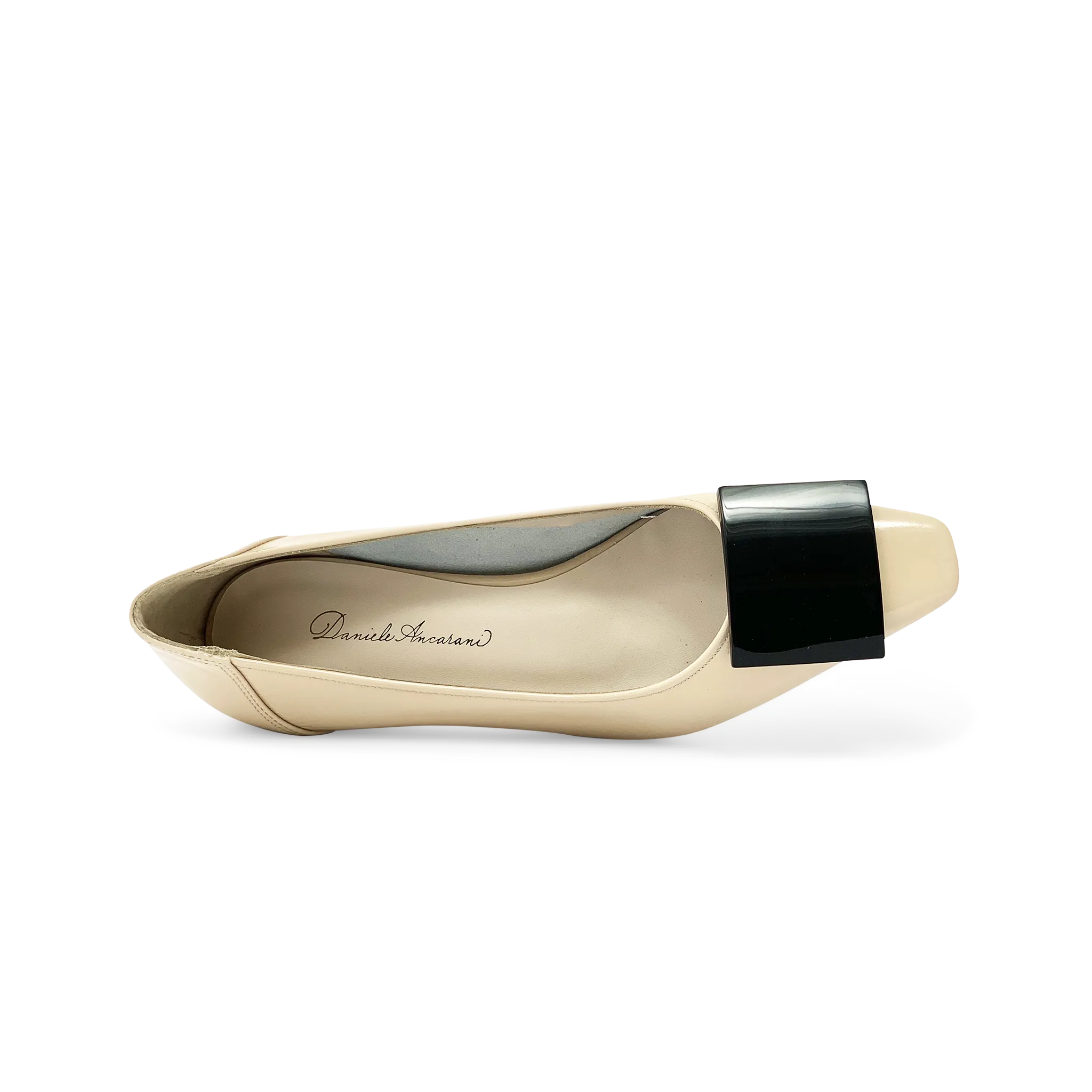 DI CHENZO Womens 9909 Elegant Nude Patent Leather Combo Shoes