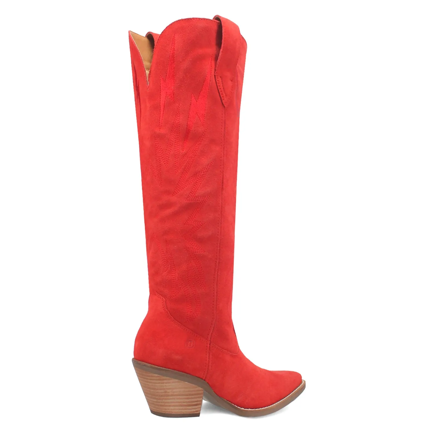 Dingo Womens Thunder Road Red Suede Fashion Boots