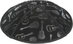 Guitars Embossed Kippah