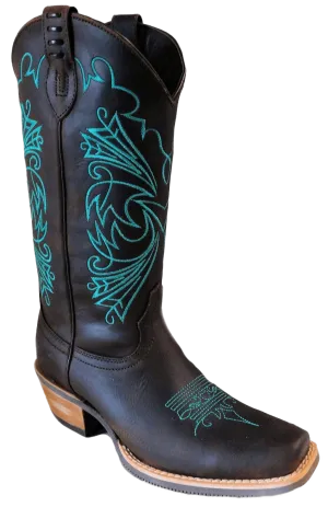 International M Ladies Tall Top Brown & Turquoise Boot