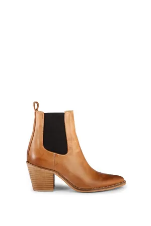 Ivy Lee Celine Boot - Dark Tan