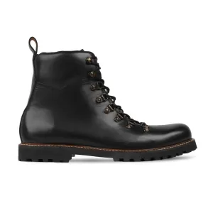 Kingston - Men's Black Calf Leather Boot