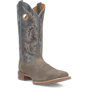 Laredo Mens Summit Grey Leather Western Work Boots