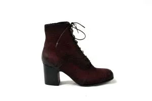 LAST PAIR 37- INTAGLIATO BORDEAUX BOOTS