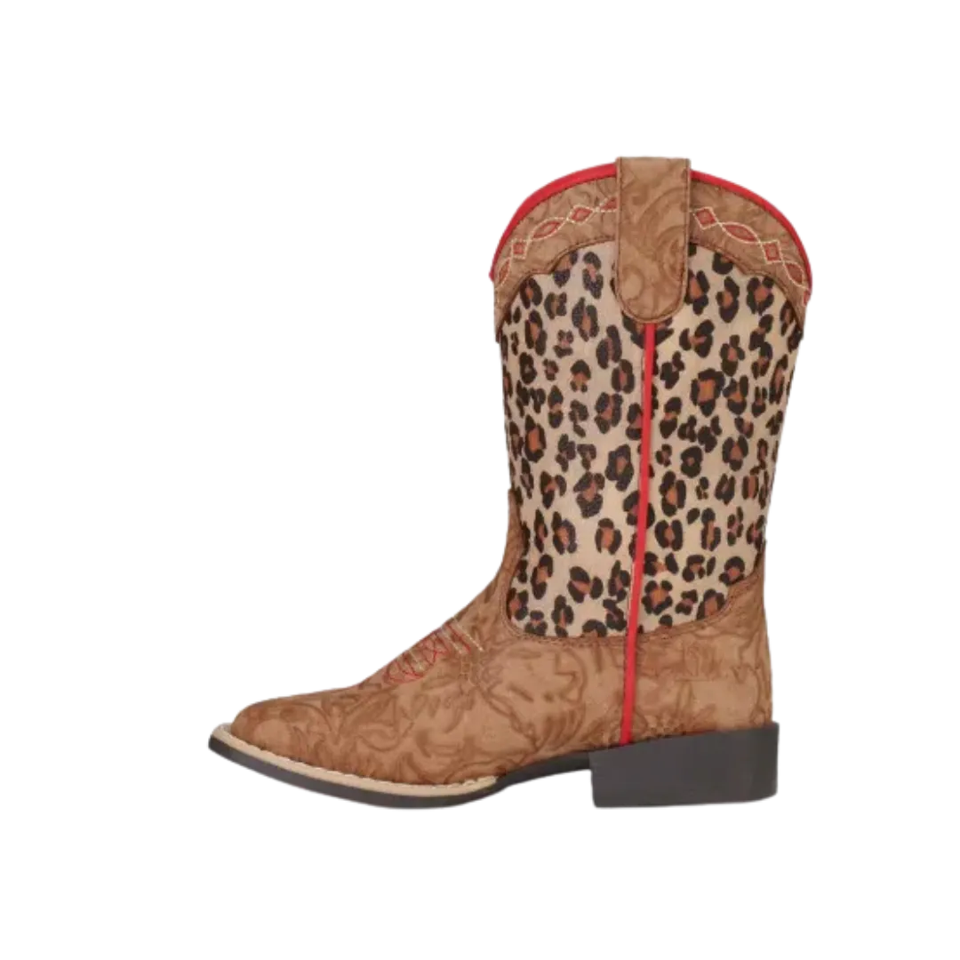 M&F Twister Kid's  Leopard Cowboys Boots