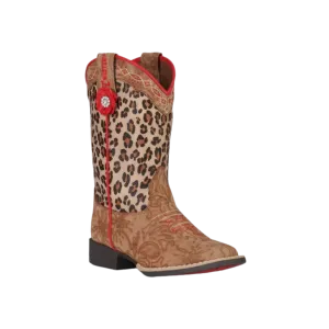 M&F Twister Kid's  Leopard Cowboys Boots