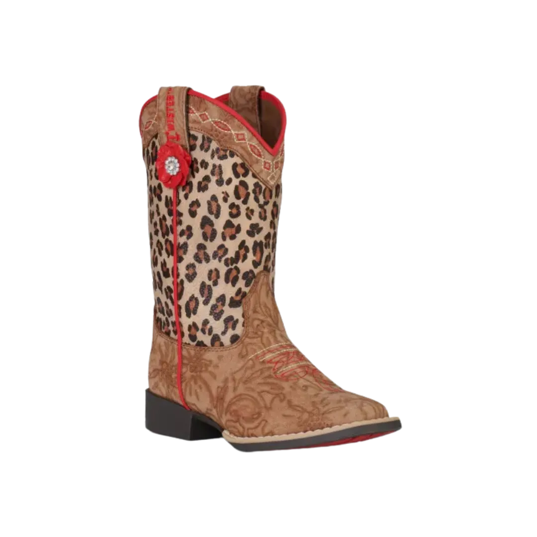 M&F Twister Kid's  Leopard Cowboys Boots