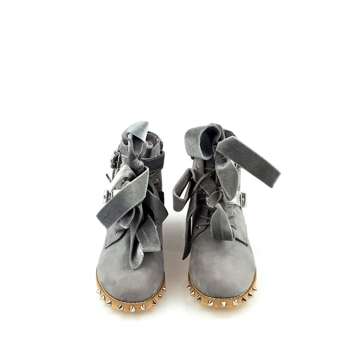 Ria Studded Sole Ankleboot With Bow