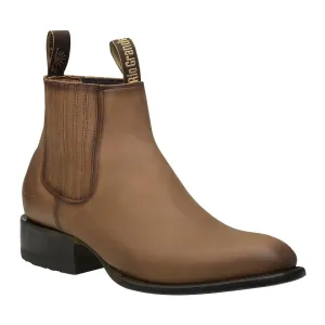 Rio Grande Western Ankle Boots For Men Leather Sole