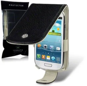 Samsung Galaxy S4 i9500 Leather Flip Case Black