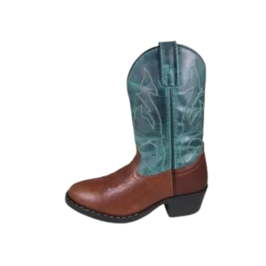 Smokey Mountain Kid's  Brown & Green Boots