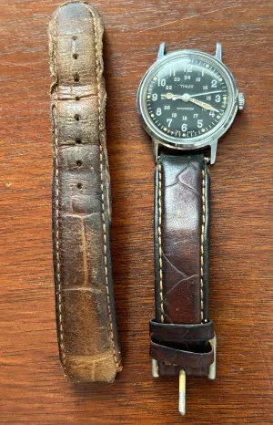 Vietnam Era Military Timex France Manual Wind Wristwatch