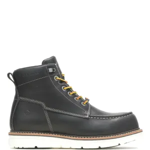 Wolverine Mens Black Leather Work Boots I-90 Wedge WP