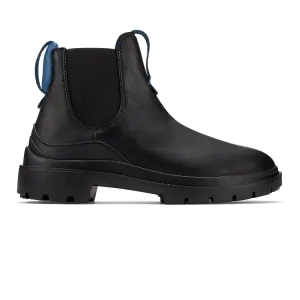 Women's Olukai Hehi Waterproof Chelsea Boots Color: Black / Lagoon